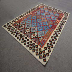 Hand-woven Afghan Kilim, 179 x 256 cm