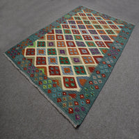 Hand-woven Afghan Kilim, 168 x 234 cm