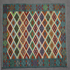 Hand-woven Afghan Kilim, 168 x 234 cm