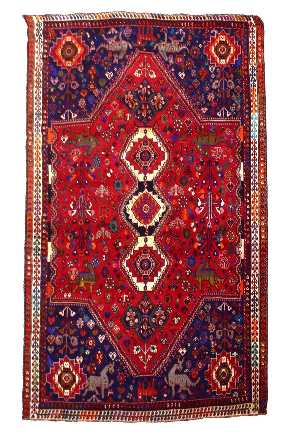 Shiraz Persian Rug, 222 x 303 cm