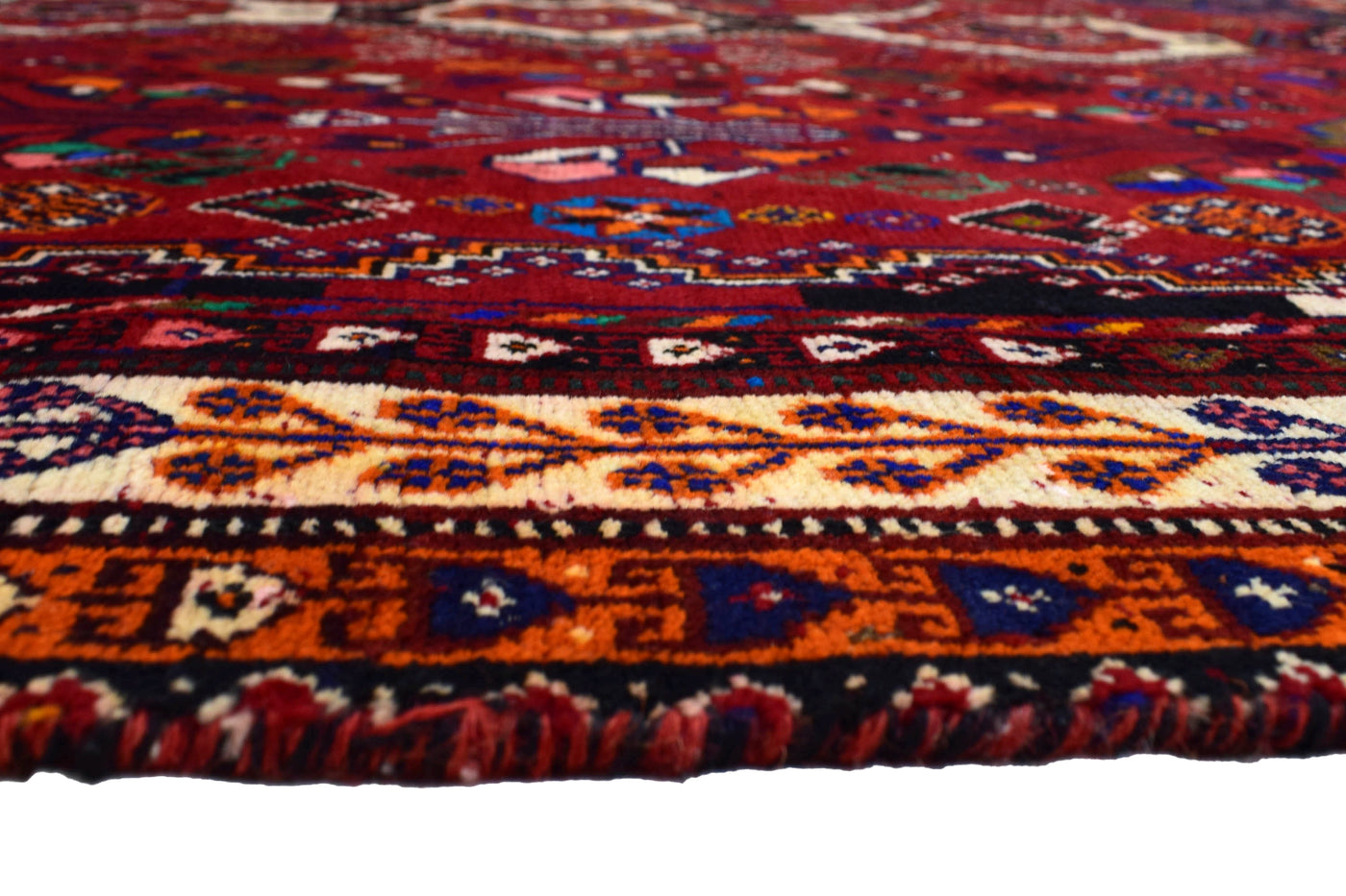 Vintage Shiraz Persian Rug – Azure Caravan