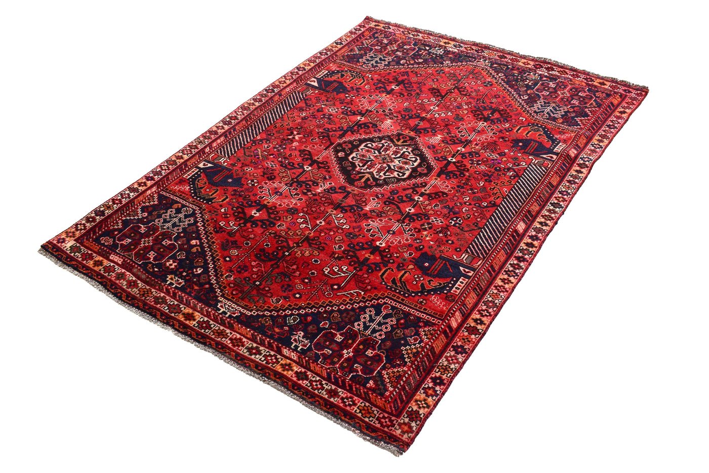 Vintage Shiraz Persian Rug – Coal Drift