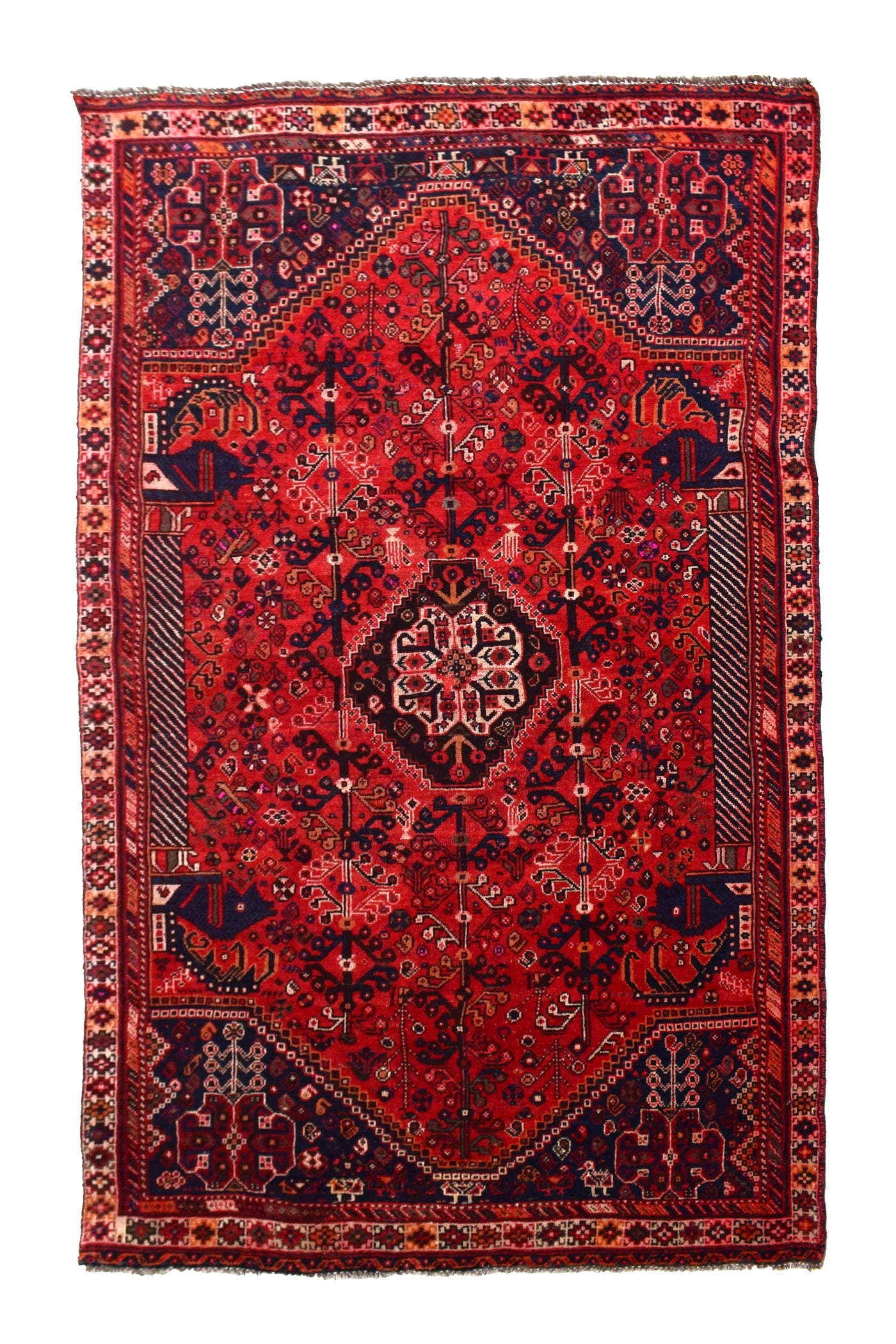 Vintage Shiraz Persian Rug – Coal Drift