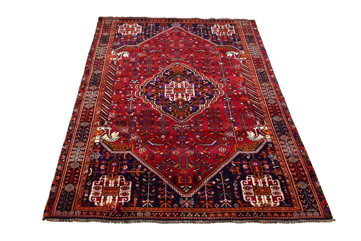 Vintage Shiraz Persian Rug – Cardinal Drift