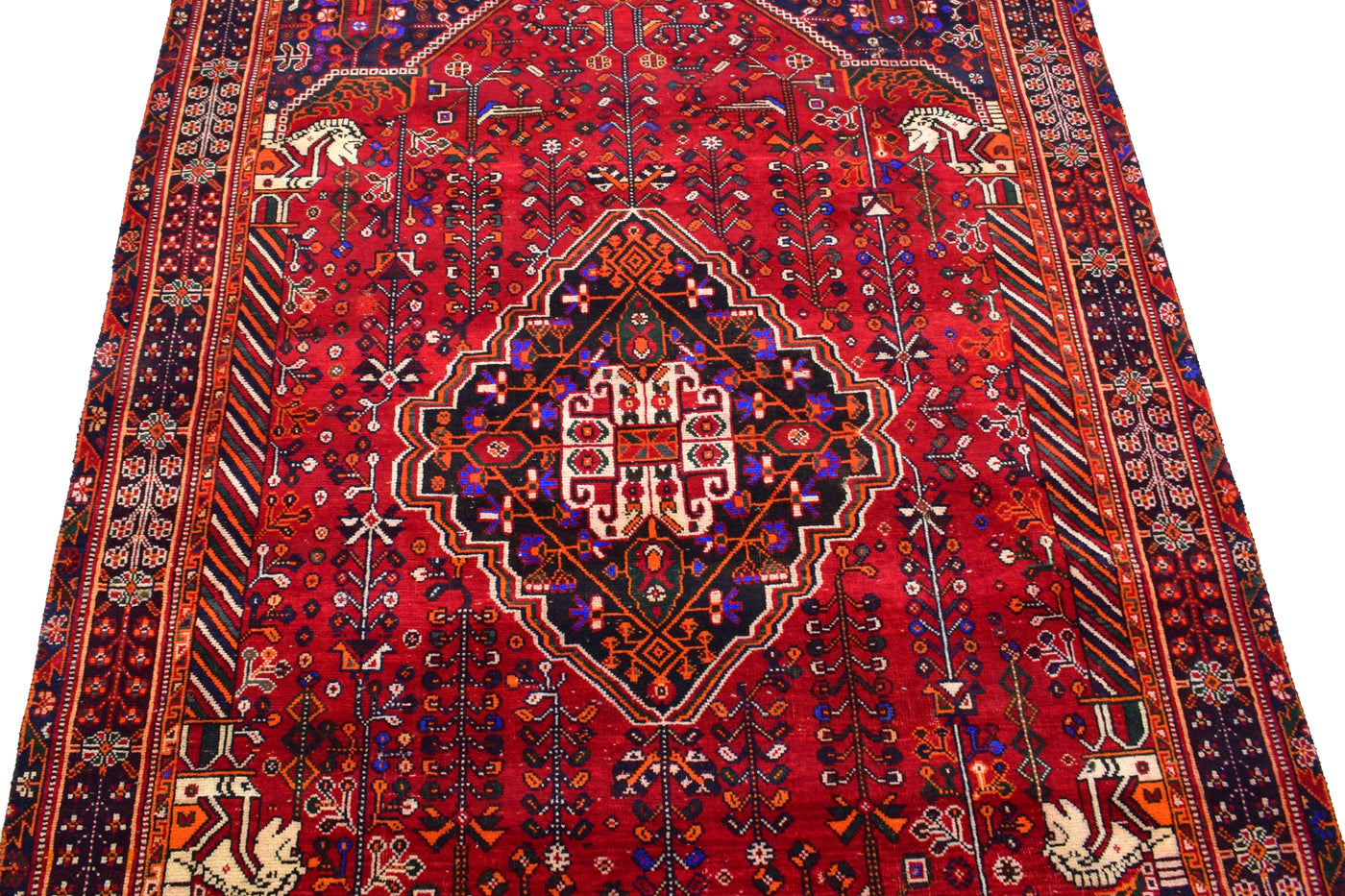 Vintage Shiraz Persian Rug – Cardinal Drift