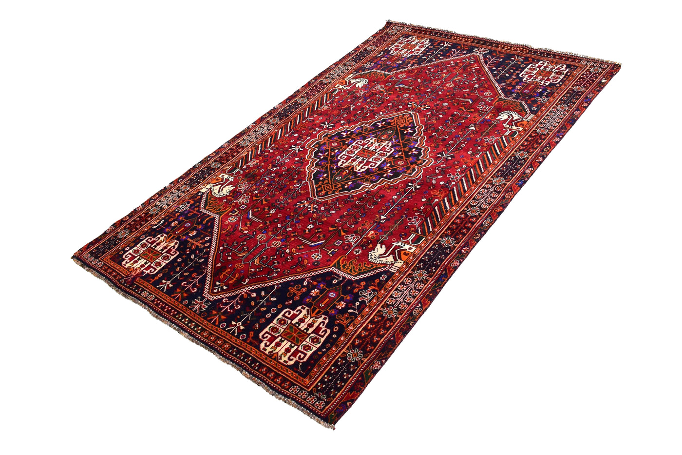 Vintage Shiraz Persian Rug – Cardinal Drift