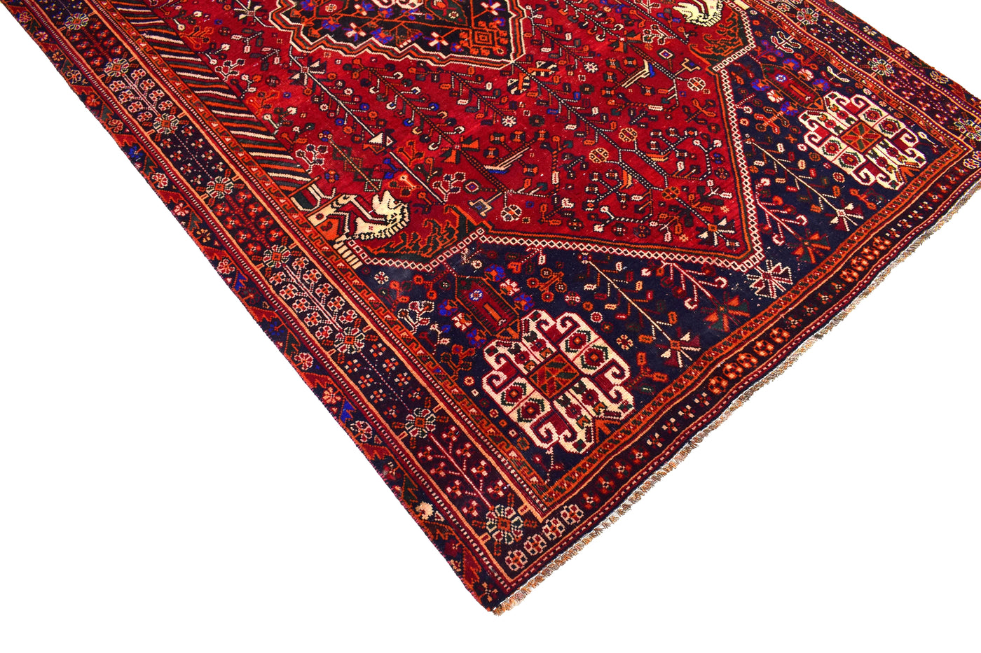 Vintage Shiraz Persian Rug – Cardinal Drift