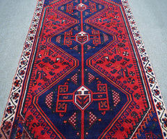 Hand Knotted Vintage Persian Shiraz Rug 134 x 238 cm