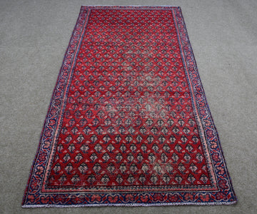 Hand Knotted Vintage Persian Shiraz Runner, 104 x 295 cm