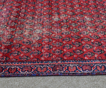 Hand Knotted Vintage Persian Shiraz Runner, 104 x 295 cm