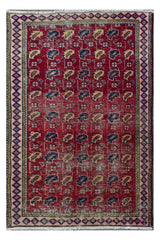 Hand Knotted Vintage Persian Shiraz Rug, 90 x 134 cm
