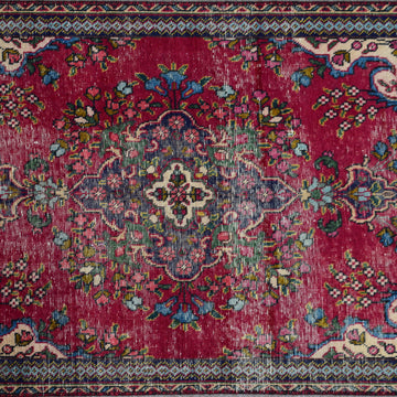 Hand Knotted Vintage Persian Shiraz Rug, 96 x 145 cm