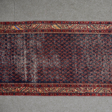 Hand Knotted Vintage Persian Shiraz Rug, 104 x 288 cm