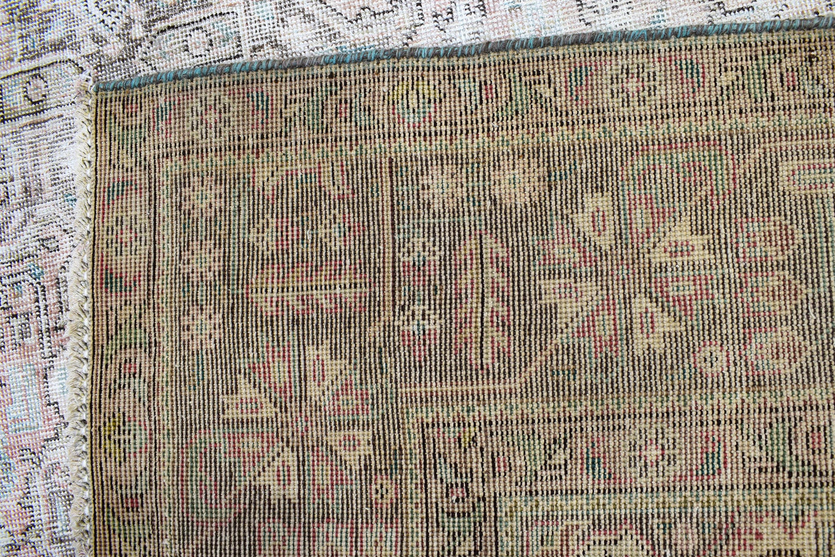 Vintage Distressed Persian Rug – Stone Relic