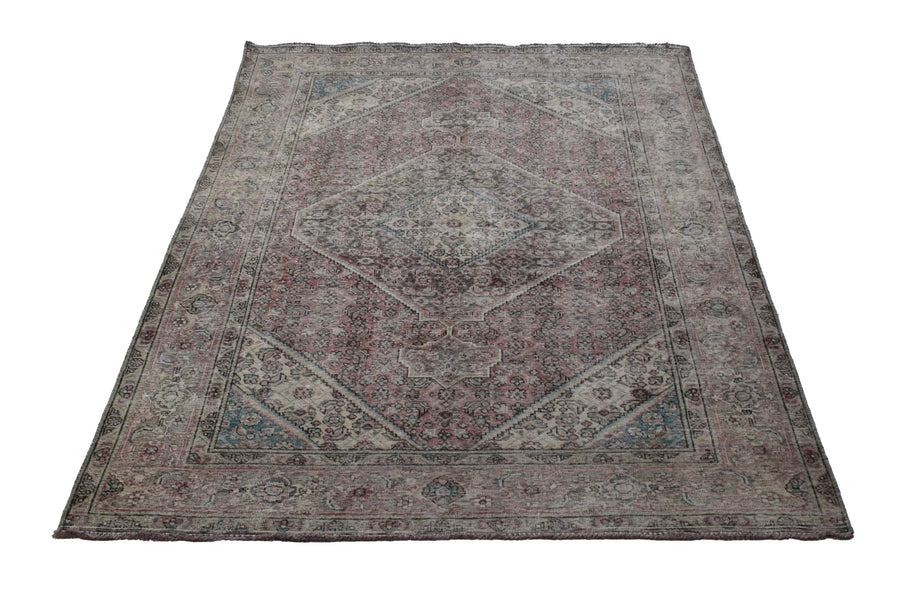 DISTRESSED Vintage Persian Rug, 195 x 297 cm