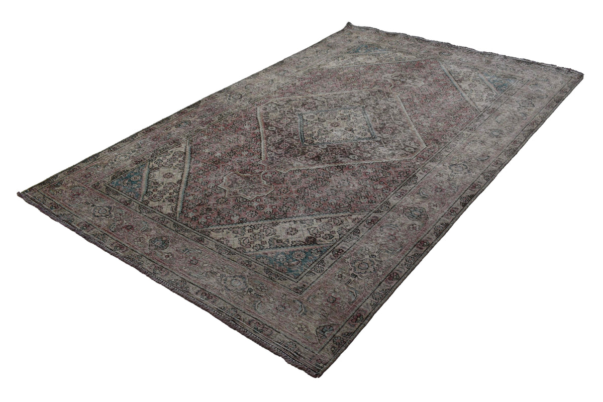 Vintage Distressed Persian Rug – Sand Whisper