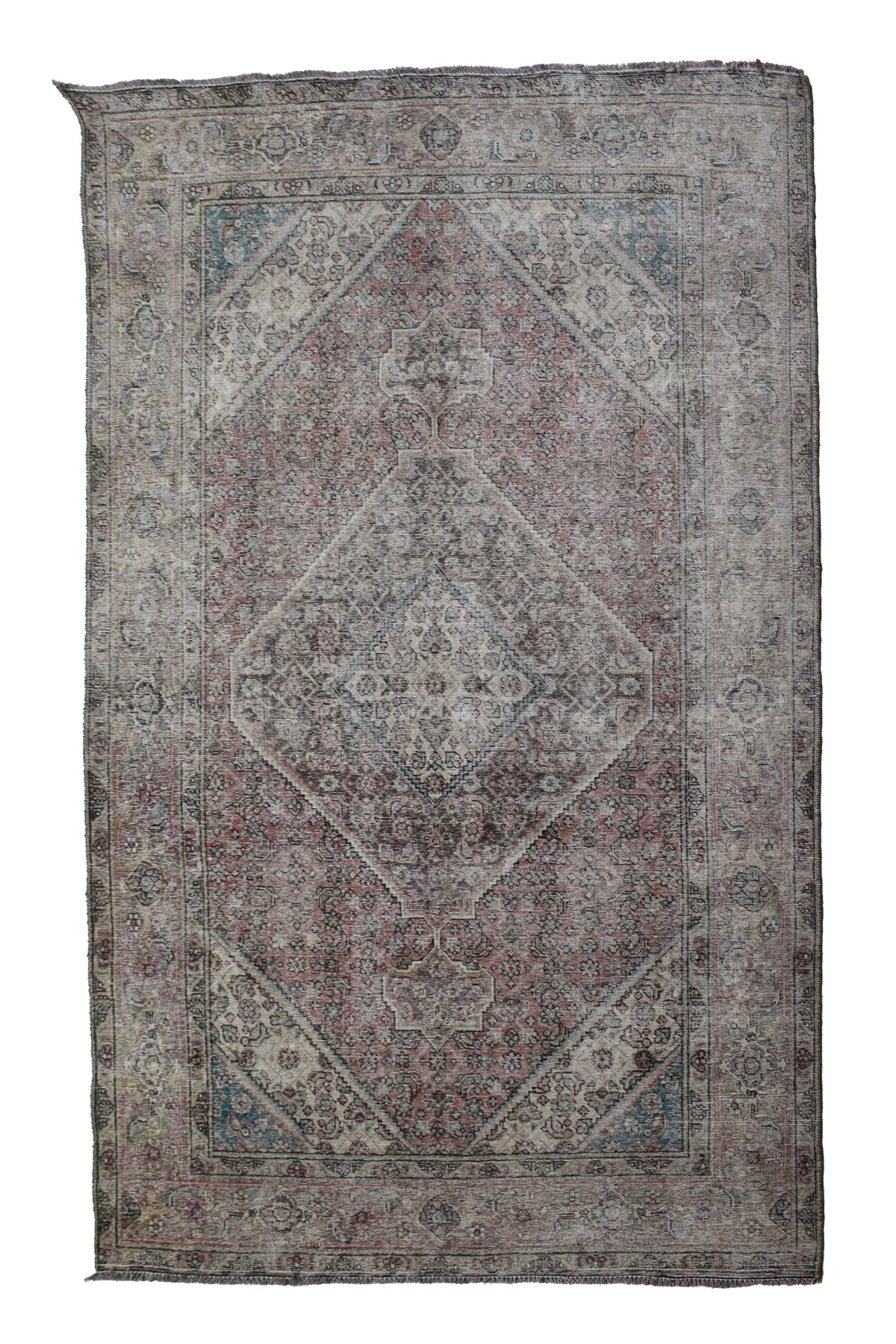 Vintage Distressed Persian Rug – Sand Whisper