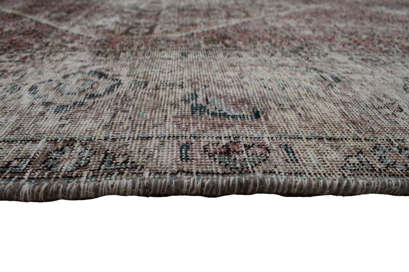 Vintage Distressed Persian Rug – Sand Whisper