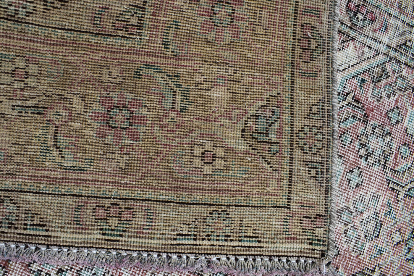 Vintage Distressed Persian Rug – Sand Whisper