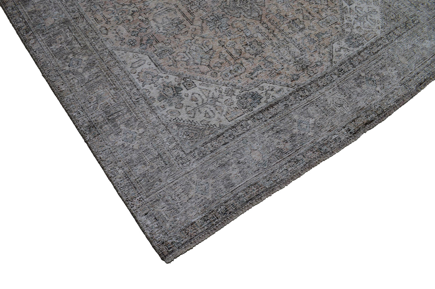 Vintage Distressed Persian Rug – Sand Aura