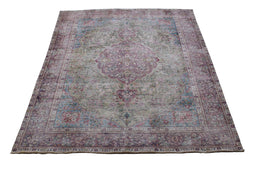 DISTRESSED Vintage Persian Rug, 201 x 292 cm