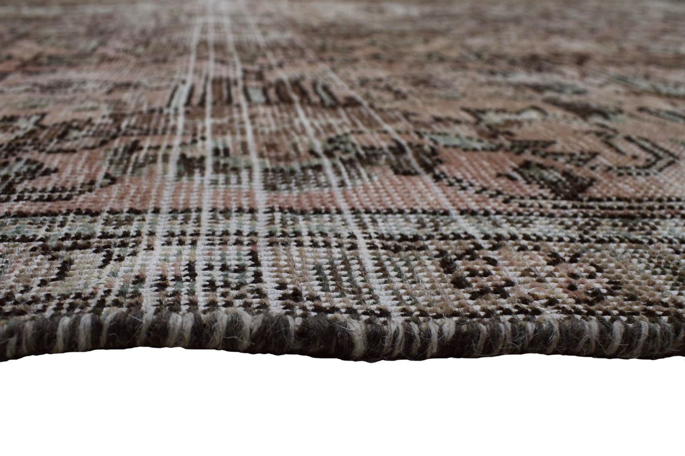 Vintage Distressed Persian Rug – Ivory Patina