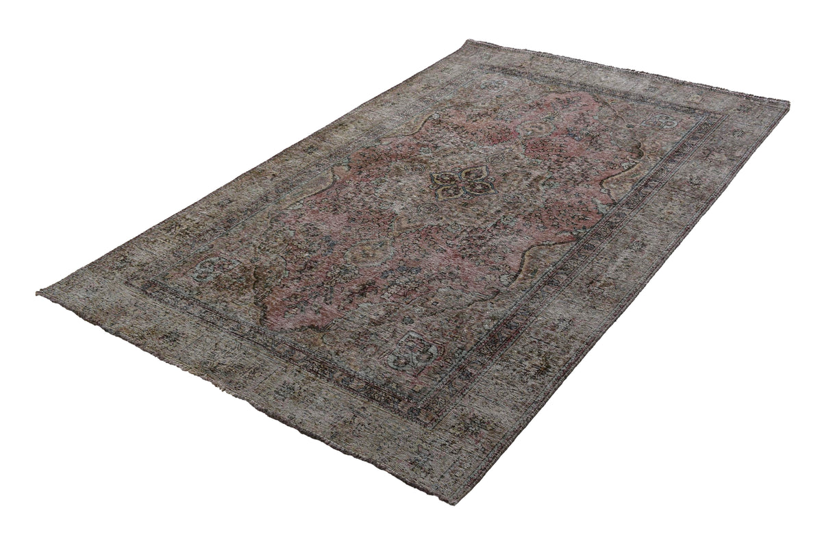Vintage Distressed Persian Rug – Oatmeal Haze