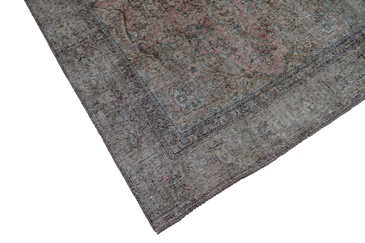 Vintage Distressed Persian Rug – Oatmeal Haze