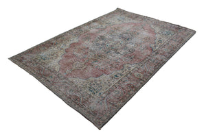 DISTRESSED Vintage Persian Rug, 198 x 288 cm
