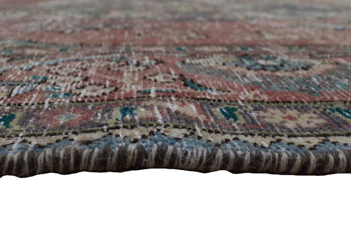 Vintage Distressed Persian Rug – Parchment Echo