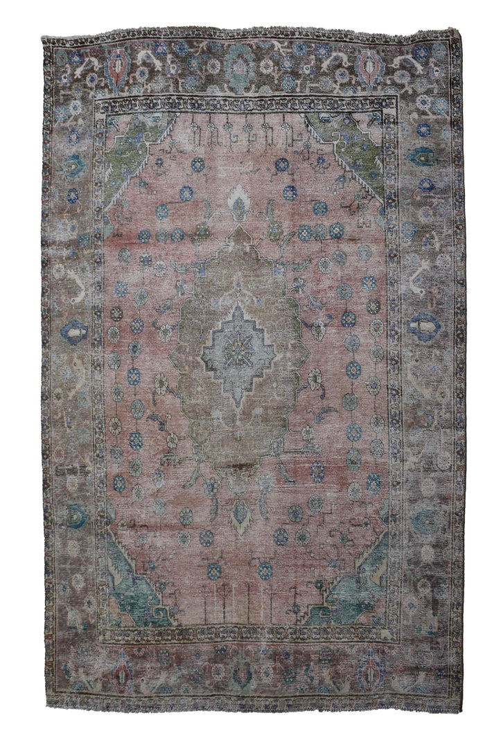 DISTRESSED Vintage Persian Rug, 198 x 282 cm (Clearance)
