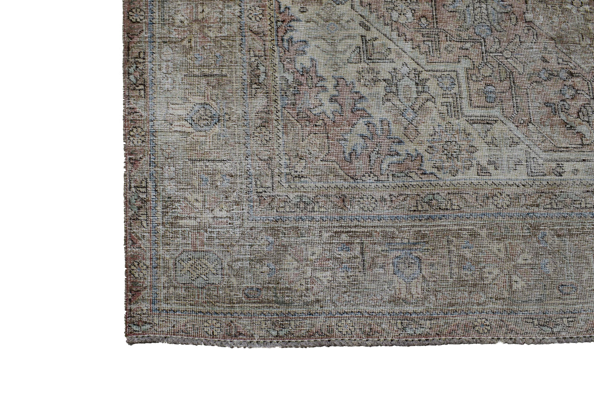 Vintage Distressed Persian Rug – Pebble Mirage