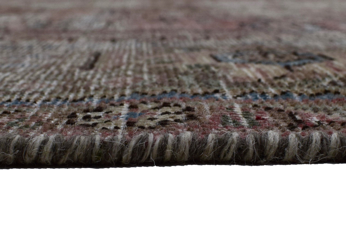 Vintage Distressed Persian Rug – Pebble Mirage