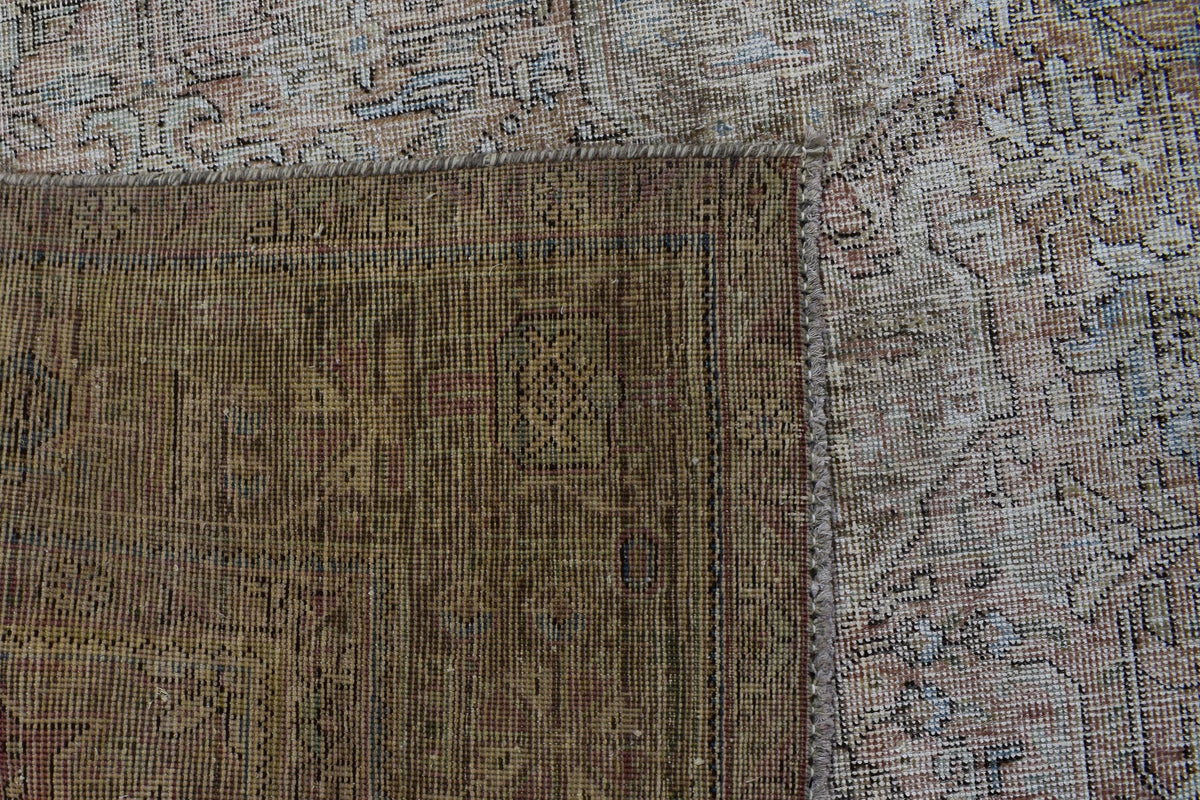 Vintage Distressed Persian Rug – Pebble Mirage