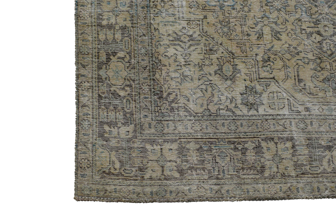 Vintage Distressed Persian Rug – Fawn Mirage