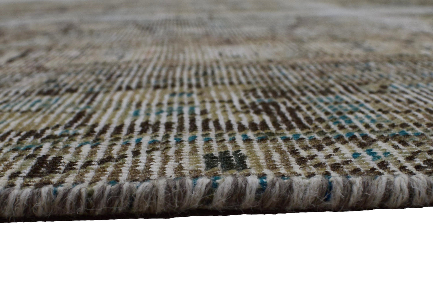 Vintage Distressed Persian Rug – Fawn Mirage