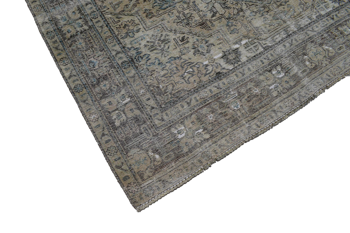 Vintage Distressed Persian Rug – Fawn Mirage
