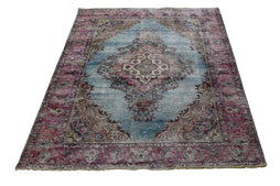 DISTRESSED Vintage Persian Rug, 203 x 292 cm
