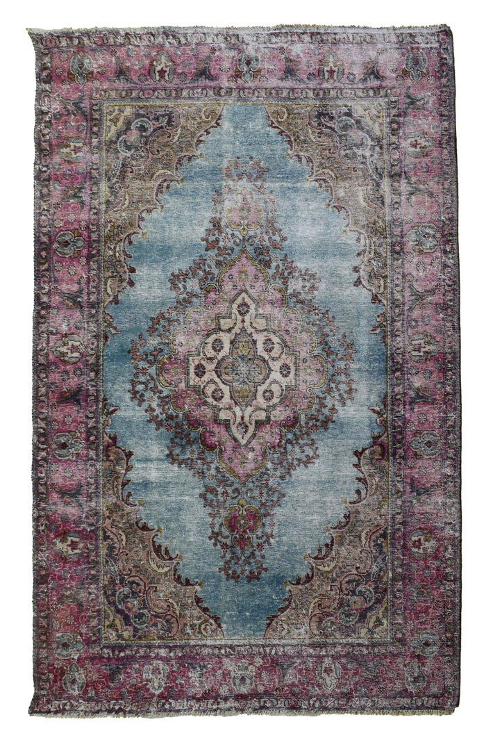 DISTRESSED Vintage Persian Rug, 203 x 292 cm