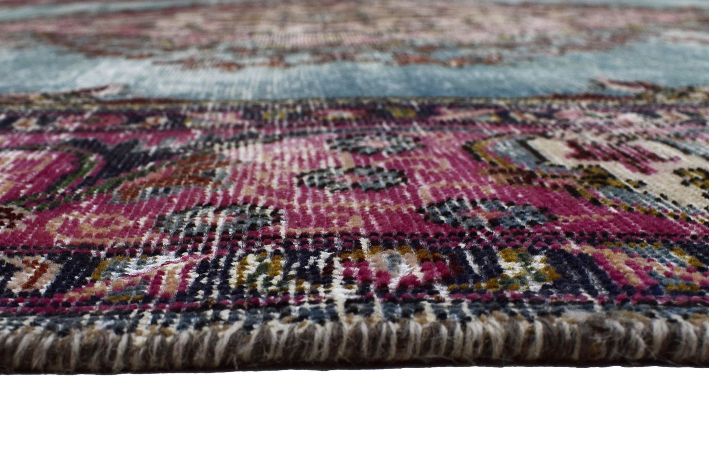 Vintage Distressed Persian Rug – Navy Whisper