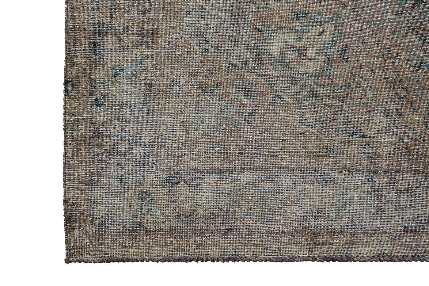 Vintage Distressed Persian Rug – Mist Mirage