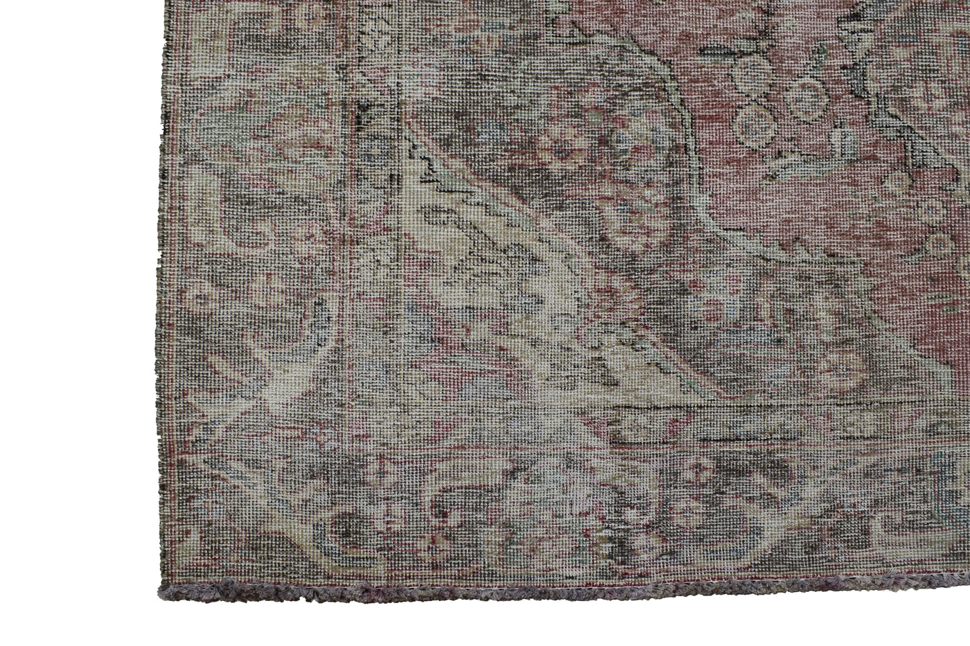 Vintage Distressed Persian Rug – Sand Mist