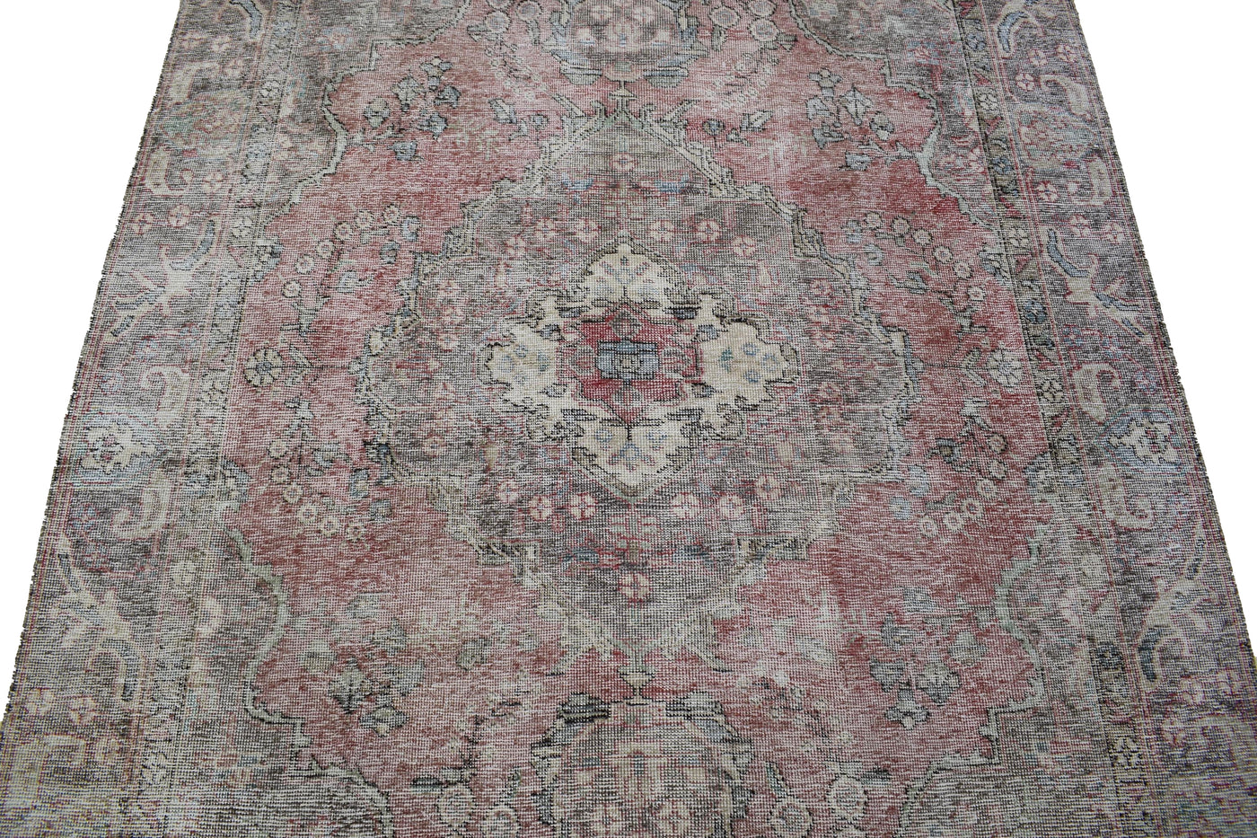 Vintage Distressed Persian Rug – Sand Mist