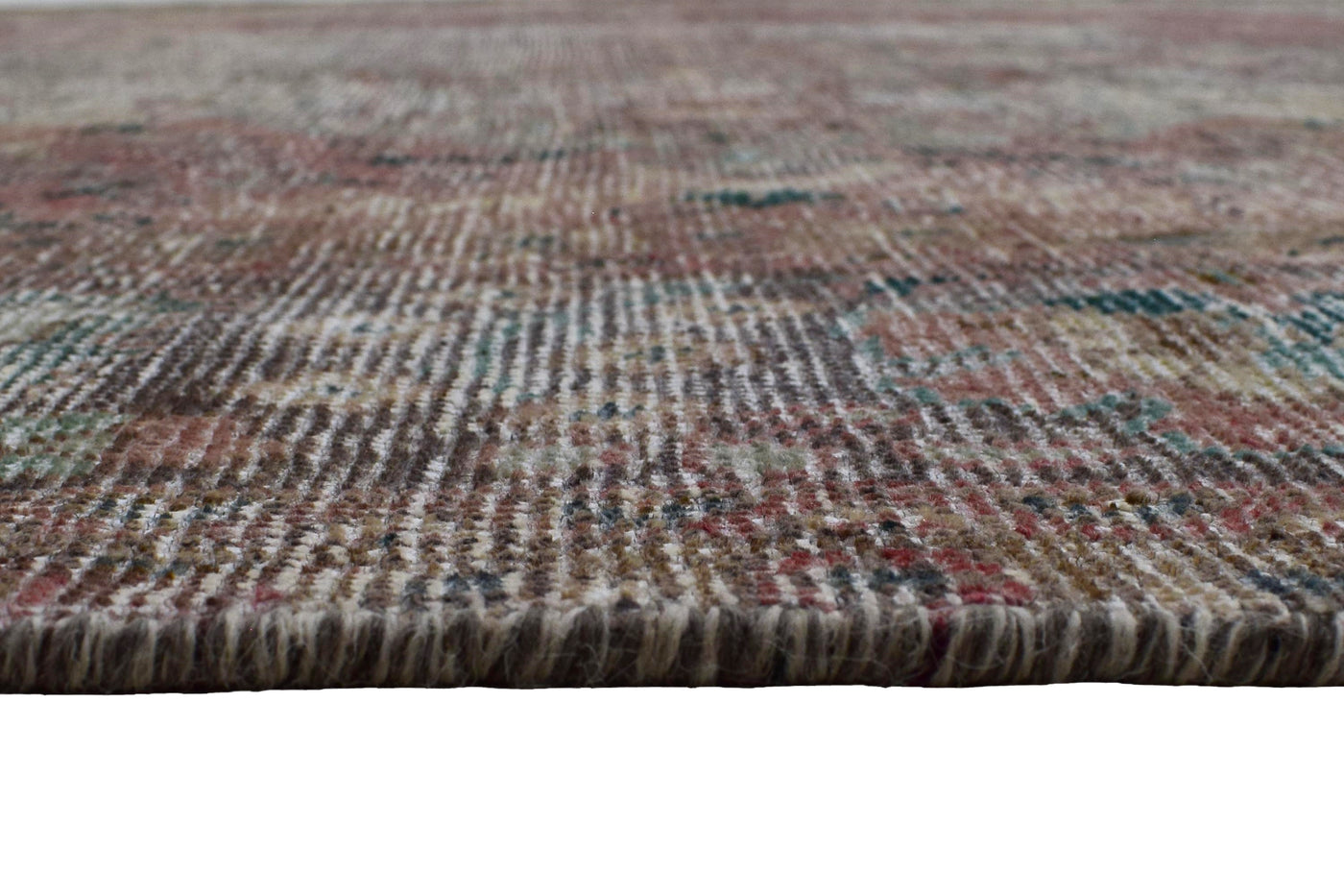 Vintage Distressed Persian Rug – Sand Echo