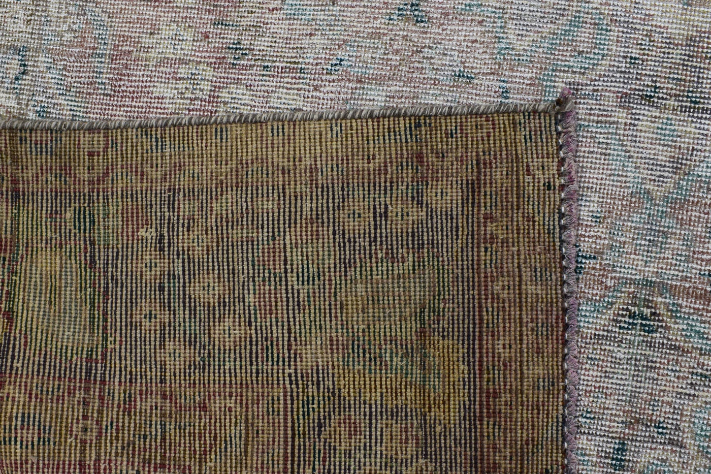 Vintage Distressed Persian Rug – Sand Echo