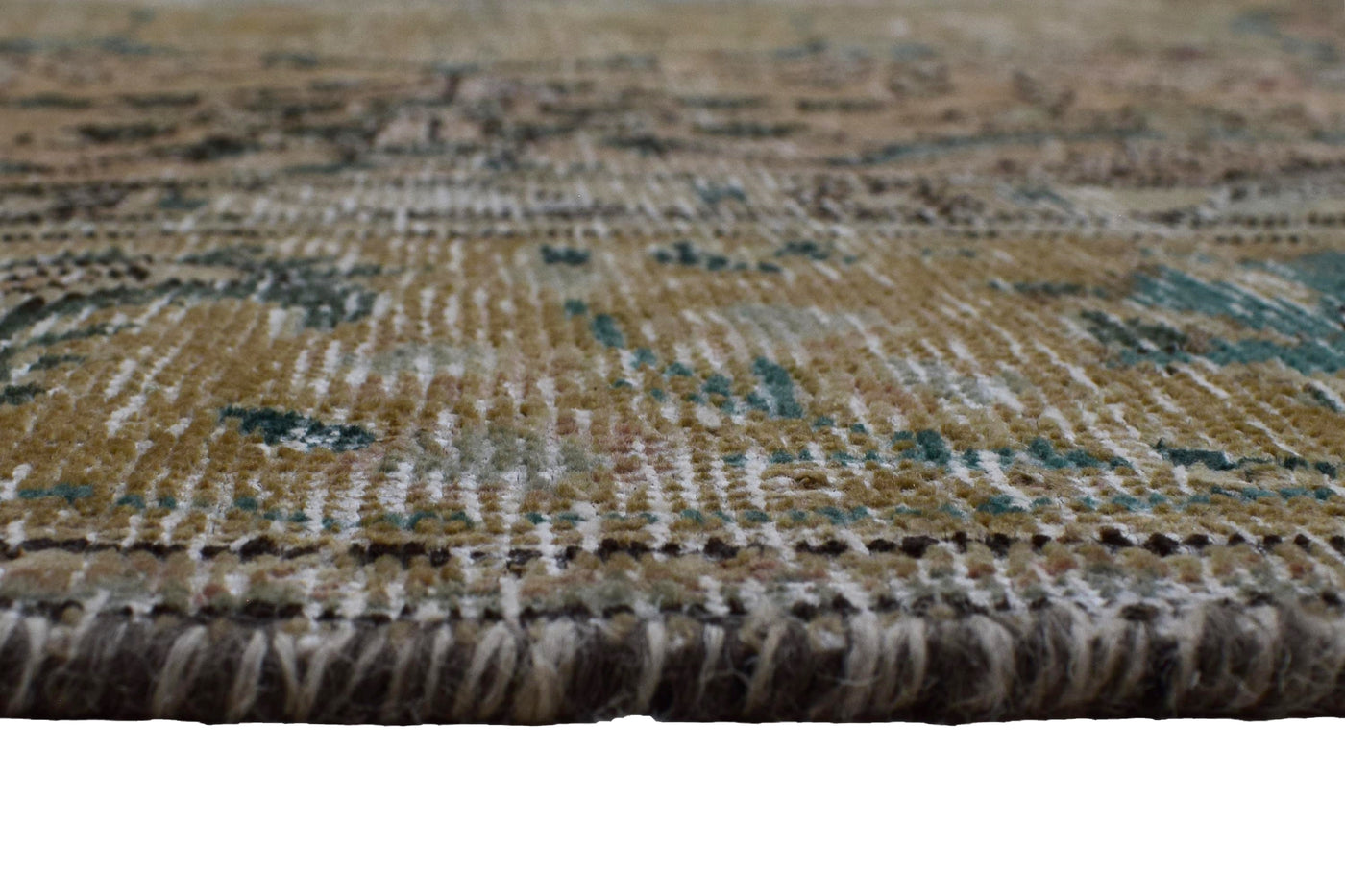 Vintage Distressed Persian Rug – Linen Drift