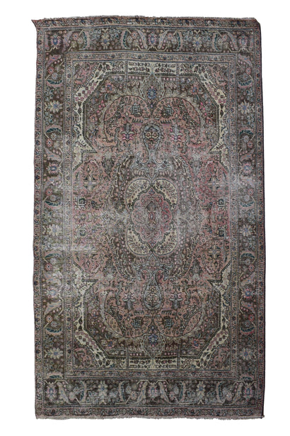 DISTRESSED Vintage Persian Rug, 197 x 280 cm
