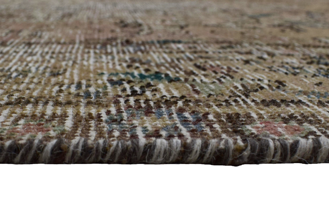 Vintage Distressed Persian Rug – Fawn Whisper