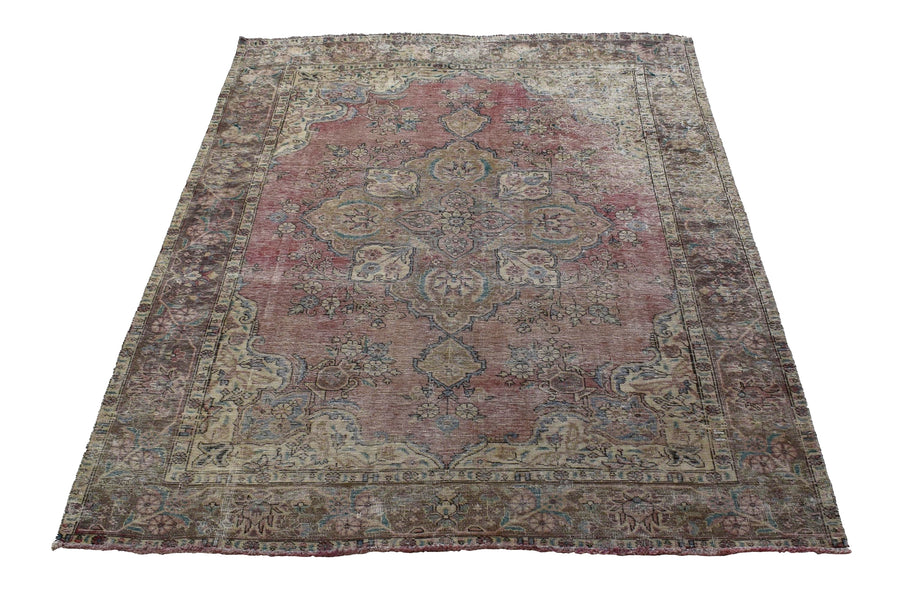 DISTRESSED Vintage Persian Rug, 190 x 282 cm
