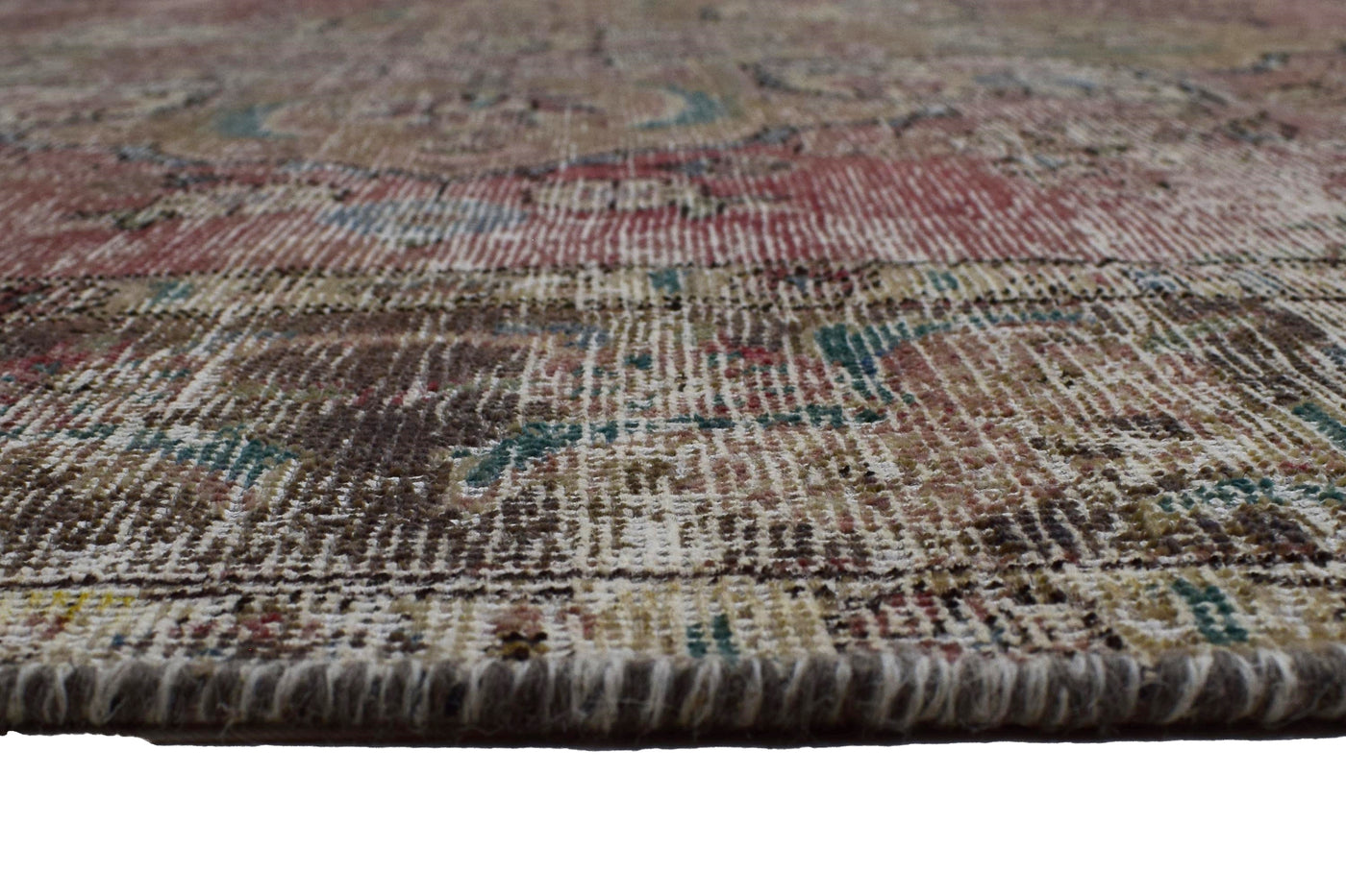 Vintage Distressed Persian Rug – Parchment Patina